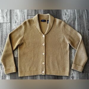 Vintage Karen Scott Women’s Grandpa Sweater Button-Up Cable Knit Cardigan LARGE